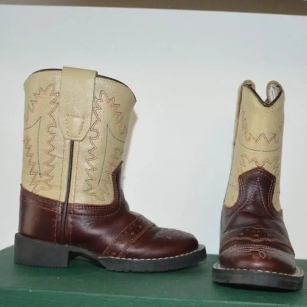 Cody James Toddler Boys' Roper Western Boots - Round Square Toe Size 4 New